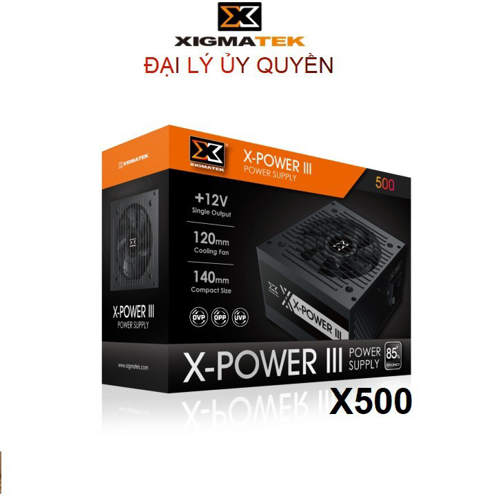 Nguồn máy tính XIGMATEK X-POWER III X-500 (EN45976) Công Suất thực 450W