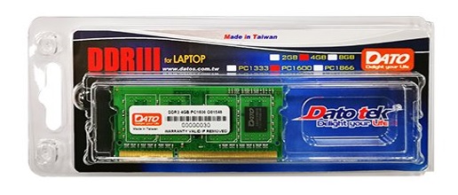 RAM DATO DDR3 2GB BUS 1600MHZ - 2GB/1600